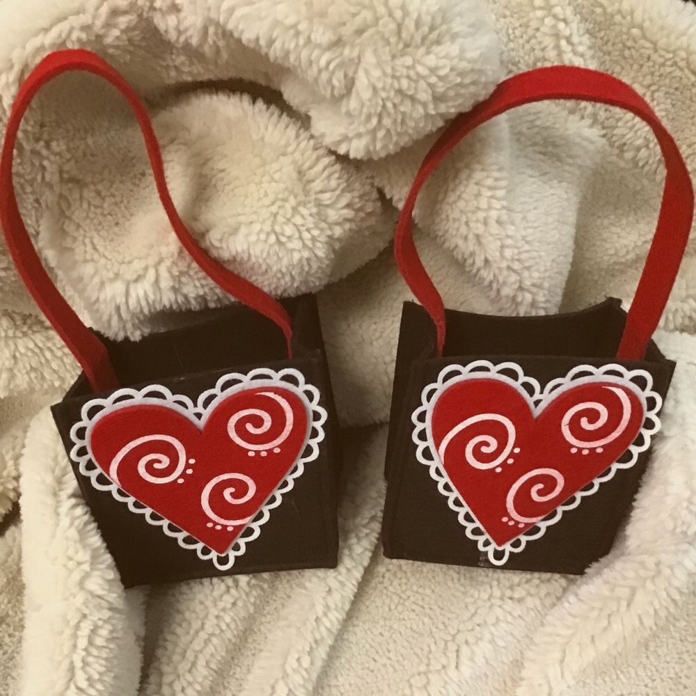 NWOT ADORABLE TWO (2) HEART SMALL BAGS